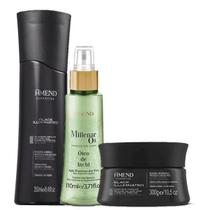 Amend Black Illuminated Realce da Cor Shampoo 250ml Mascara 300g e Oleo de Inchi 110ml