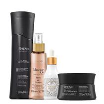 Amend Black Illuminated Realce da Cor Shampoo 250ml Mascara 300g Oleo de Monoi 110ml e Oleo Marroquino 75ml