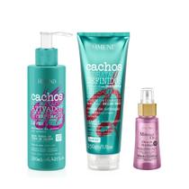 Amend Cachos Ativador de Cachos 190ml + Leave-in Cacheado 250ml + Millenar Oil Moringa 60ml Amend Cachos Ativador de Cachos 190ml + Leave-in Cacheado 250ml + Millenar Oil Moringa 60ml