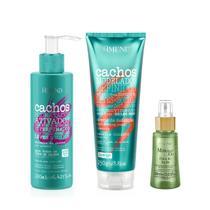 Amend Cachos Ativador de Cachos 190ml + Leave-in Crespo 250ml + Millenar Oil Inchi 60ml