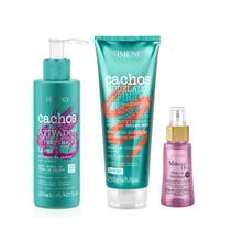 Amend Cachos Ativador de Cachos 190ml + Leave-in Crespo 250ml + Millenar Oil Moringa 60ml Amend Cachos Ativador de Cachos 190ml + Leave-in Crespo 250ml + Millenar Oil Moringa 60ml