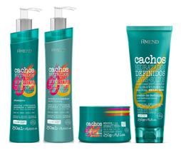 Amend Cachos Shampoo e Condicionador e Máscara e Leave-in Aberto