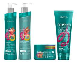 Amend Cachos Shampoo e Condicionador e Máscara e Leave-in Fechado