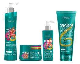 Amend Cachos Shampoo e Máscara e Ativador e Leave-in Aberto