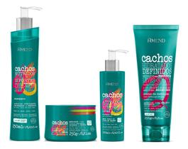 Amend Cachos Shampoo e Máscara e Ativador e Leave-in Fechado