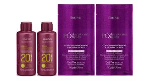 Amend Color Intensy 2 OX 20 Vol 75 ml + 2 Sachês Pó Descolorante Colageno Hidrolisado E Proteina Sed