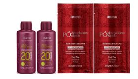 Amend Color Intensy 2 OX 20 Volumes 75 ml + 2 Sachês Pó Descolorante Aloe Vera e Silicone 50 gr