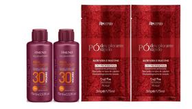 Amend Color Intensy 2 OX 30 Volumes 75 ml + 2 Sachês Pó Descolorante Aloe Vera e Silicone 50 gr