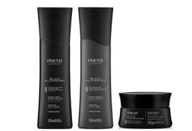 Amend Expertise Black Illuminated Shampoo e Condicionador e Máscara