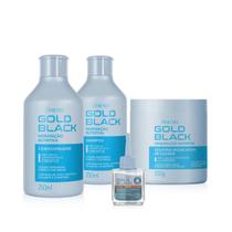 Amend Gold Black Hidratação Nutritiva Sh 250ml + Cond 250ml + Gelatina 500ml + Óleo 30ml