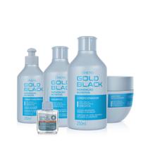 Amend Gold Black Hidratação Nutritiva Sh 250ml + Cond 250ml + Masc 250ml + Cpp 250ml + Óleo 30ml