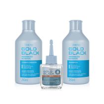 Amend Gold Black Hidratação Nutritiva Sh 250ml + Cond 250ml + Óleo 30ml