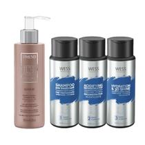 Amend Leave-in Luxe Creations 180ML+Wess Kit NanoSelagem250ml