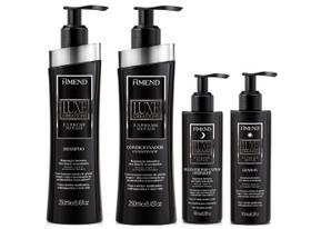 Amend Luxe Creations Extreme Repair Shampoo e Condicionador e Reconstrutor Overnight e Leave-in