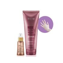 Amend Mascara Matizadoras Rose Blonde 250ml + Millenar Oil Monói 60ml + Luva