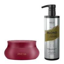 Amend Mask Óleos Egipicios 300g + Wess Shampoo Blond 500ml - AMEND/WESS