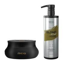 Amend Mask Óleos Indianos 300g + Wess Mask Blond 500ml
