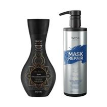 Amend Sh Óleos Indianos 300ml + Wess Mask Repair 500ml