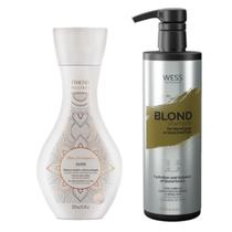 Amend Sh Óleos Marroquinos 300ml + Wess Shampoo Blond 500ml