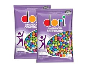 Amendoim Colorido Dori Confeitado 500g - 2 Pacotes
