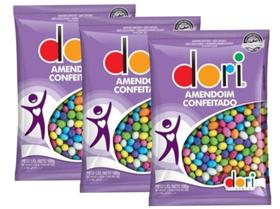 Amendoim Colorido Dori Confeitado 500g - 3 Pacotes