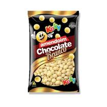 Amendoim Confeitado Sabor Chocolate Branco Pacote 400g