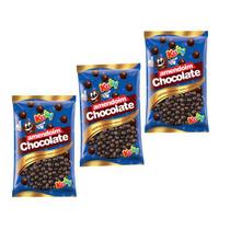 Amendoim de Chocolate Docinho Guloseima Kuky Kit com 3