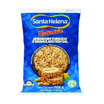 Amendoim torrado e granulado sem sal 500g santa helena
