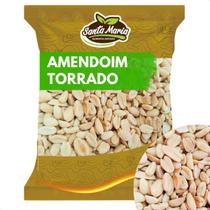 Amendoim Torrado Sem Pele Temperado com Lascas de Alho 1kg- Santa Maria Alimentos Naturais