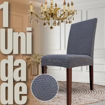 Americana - Capa de Cadeira Linha Gold - Cinza