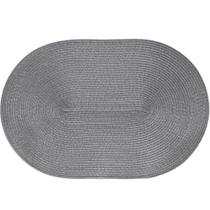 Americano Requinte Liso Para Mesa Oval 30x45cm Chumbo Americano Requinte Liso Para Mesa Oval 30x45cm Chumbo
