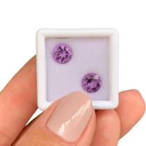 Ametista Brilhante ø7,1mm Par 2,38ct Ametista Brilhante ø7,1mm Par 2,38ct