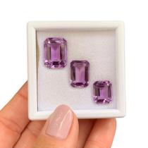 Ametista EmeraldCut Baguete SET 21,09ct