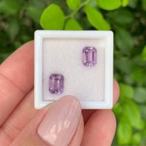 Ametista EmeraldCut Par 2,10ct