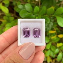 Ametista EmeraldCut Par 5,91ct