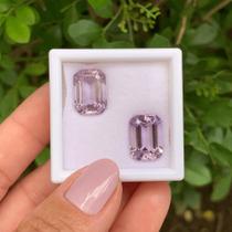 Ametista Lilás Retangular Par 14,75ct Ametista Lilás Retangular Par 14,75ct