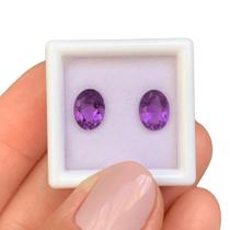 Ametista Oval Par 2,40ct