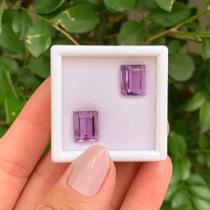 Ametista Retangular Par 8,64ct