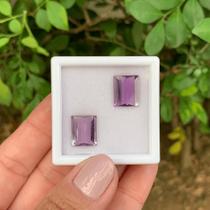 Ametista Retangular Par 8,67ct Ametista Retangular Par 8,67ct