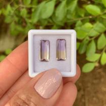 Ametrino Baguete Par 4,03ct