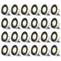 Amico Kit com 24 Lâmpadas LED Embutidas de 15 cm, Reguláveis, 12,5W