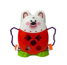 Amigo Pet Ursinho Formas Didaticas Para Encaixar Colorida - Vermelho TA TE TI INDUSTRIA E