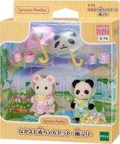 Amigos do Jardim da Infância - Caminhando na Chuva - Sylvanian Families Amigos do Jardim da Infância - Caminhando na Chuva - Sylvanian Families