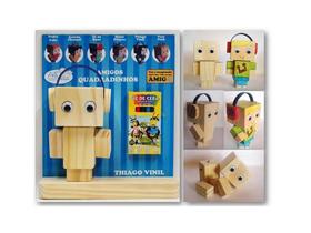 Amigos Quadradinhos Pinta Madeira Thiago Vinil - Artyara Amigos Quadradinhos Pinta Madeira Thiago Vinil - Artyara