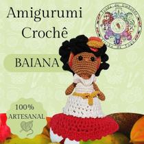 Amigurumi Baiana Umbanda Crochê Artesanal 18cm
