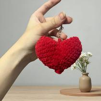 Amigurumi Coração De Crochê Artesanal E Fofo - Chaveiro Amigurumi Coração De Crochê Artesanal E Fofo - Chaveiro