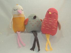 Amigurumi - Trio de Pássaros - Mooli Wooli