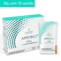 Aminnu 10g Com 30 Sachês Sabor Blueberry Tangerina / Limão - Central Nutrition