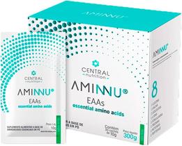Aminnu Eaas 10g, 30 Sachês, Essencial Aminoácidos, Sabor Limão - Central Nutrition
