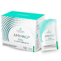 Aminnu Eaas 10g, 30 Sachês, Essencial Aminoácidos, Sabor Limão - Central Nutrition